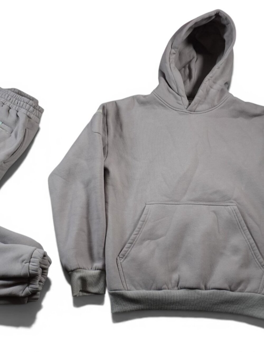 COMFRT Signature Fit Hoodie + Sweatpants Matching Set, Taupe Light Brown, Size M